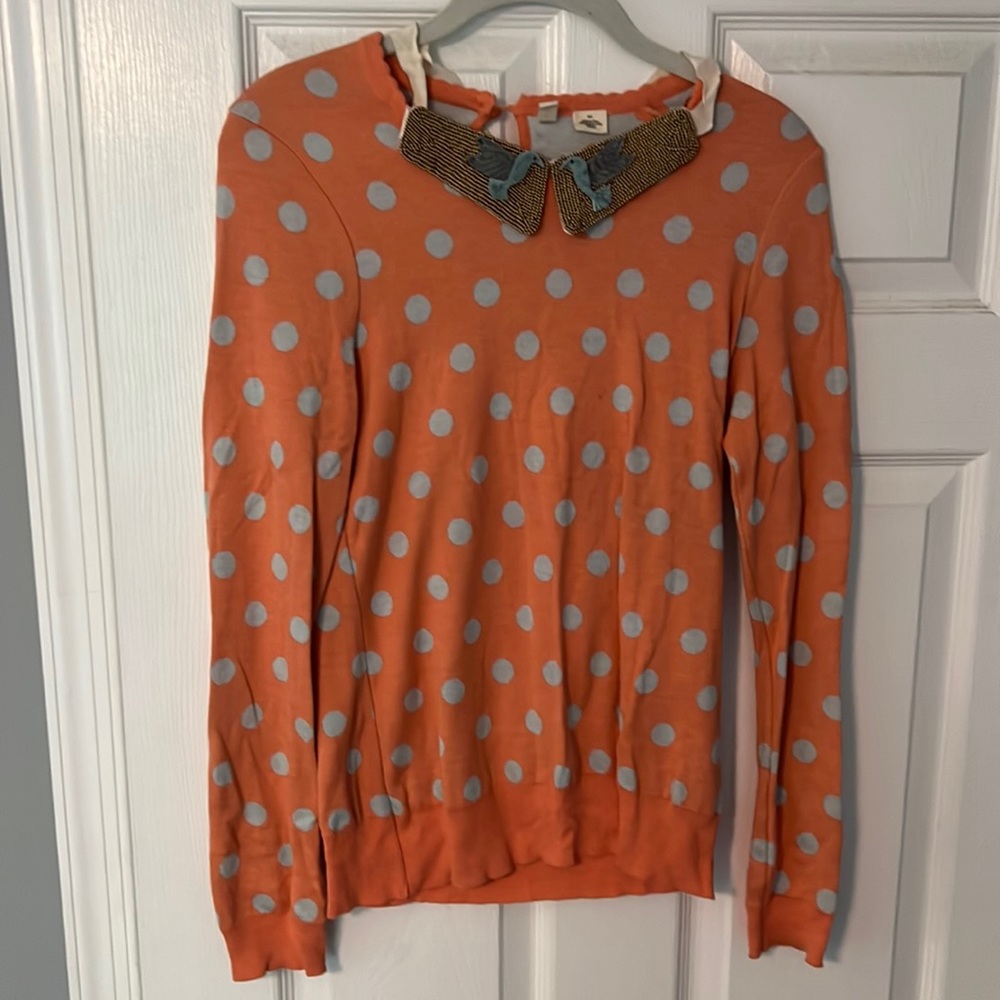 Anthropologie Moth S Bluebird Pullover Sweater